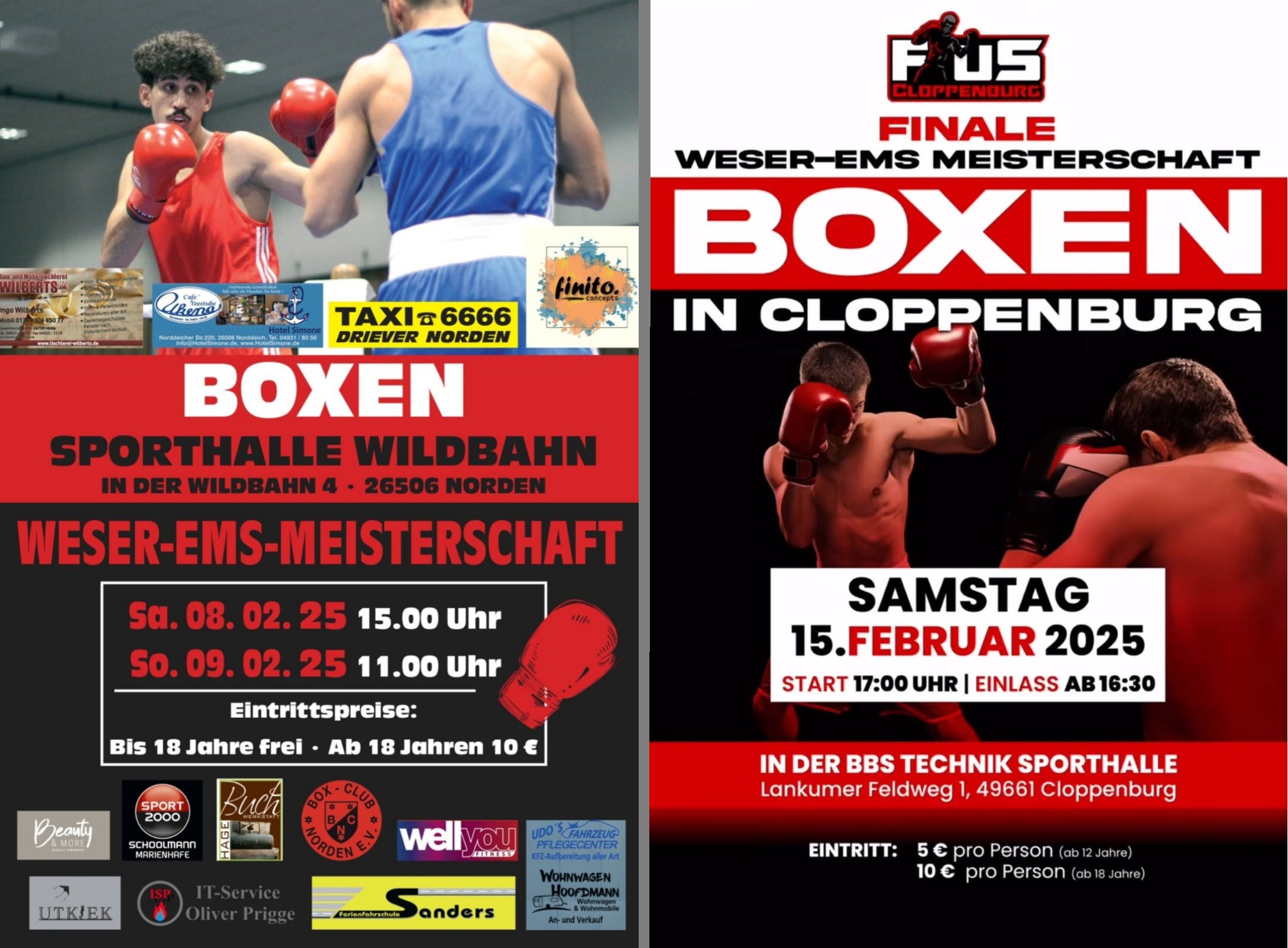 Plakate Weser-Ems-Meisterschaft Boxen 2025